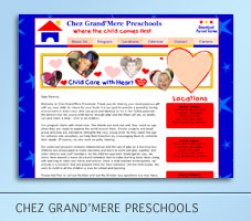 Chez Grand'Mere Preschool Web Project